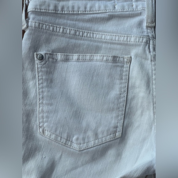 Anthropologie Pilcro & The Letterpress Rolled Denim STET Light Cream Shorts 25 - Picture 12 of 12